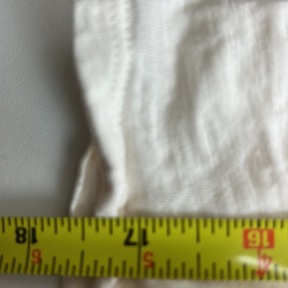 ANTHROPOLOGIE Deletta Long Sleeve Ivory Blousy V Neck - Picture 13 of 15